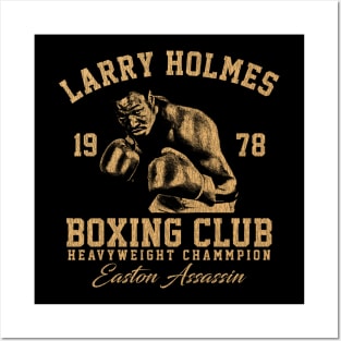 Boxing Club Larry Holmes Light Brown Posters and Art